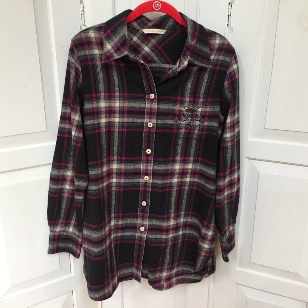 Soft Surrounding Plaid Flannel Shirt
